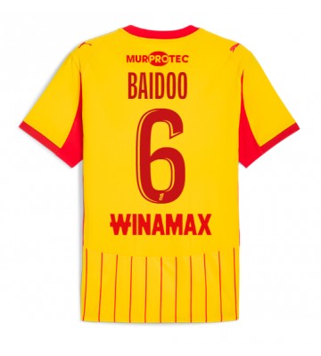 RC Lens Samson Baidoo #6 Hjemmebanetrøje 2025-26 Kortærmet
